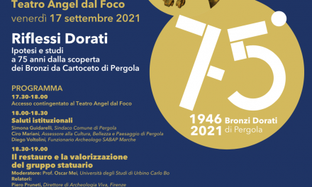 Pergola festeggia il 75° anniversario del rinvenimento dei Bronzi dorati da Cartoceto