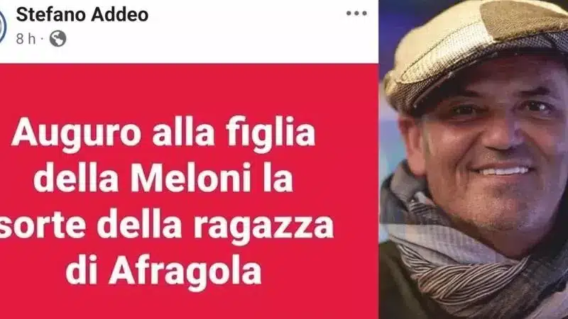 Tenta il suicidio il prof  Addeo dopo il post contro la figlia di Meloni