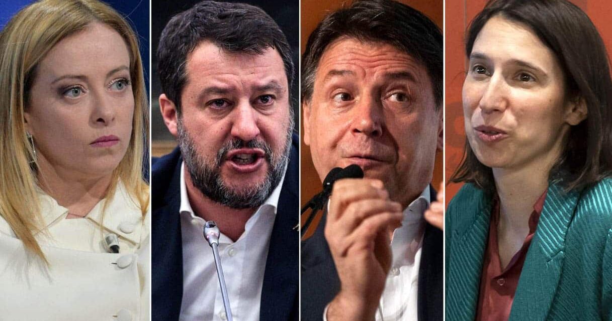 Sondaggi politici: Forza Italia cresce, M5S in rialzo. In calo PD e Azione
