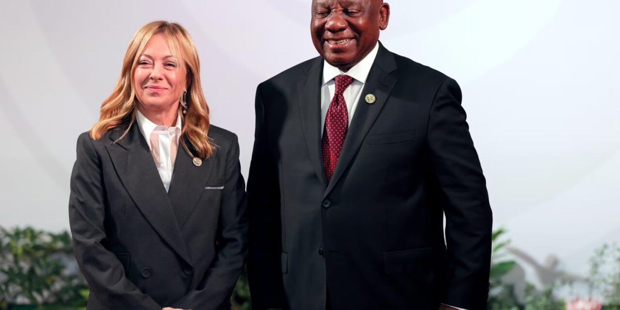 Meloni protagonista al primo G20 africano: “Non c’è futuro senza Africa”