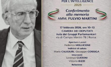 Roma. Il 17 febbraio al via la VI edizione del Premio “Francesco Cossiga per l’Intelligence”