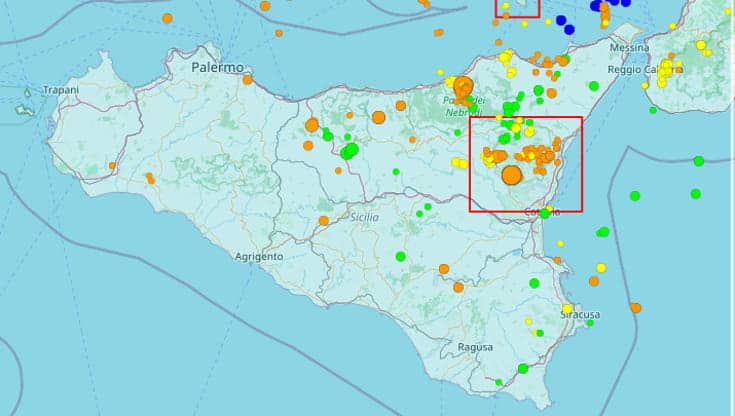 Terremoto sull’Etna, scossa di magnitudo 4.5 avvertita nel Catanese